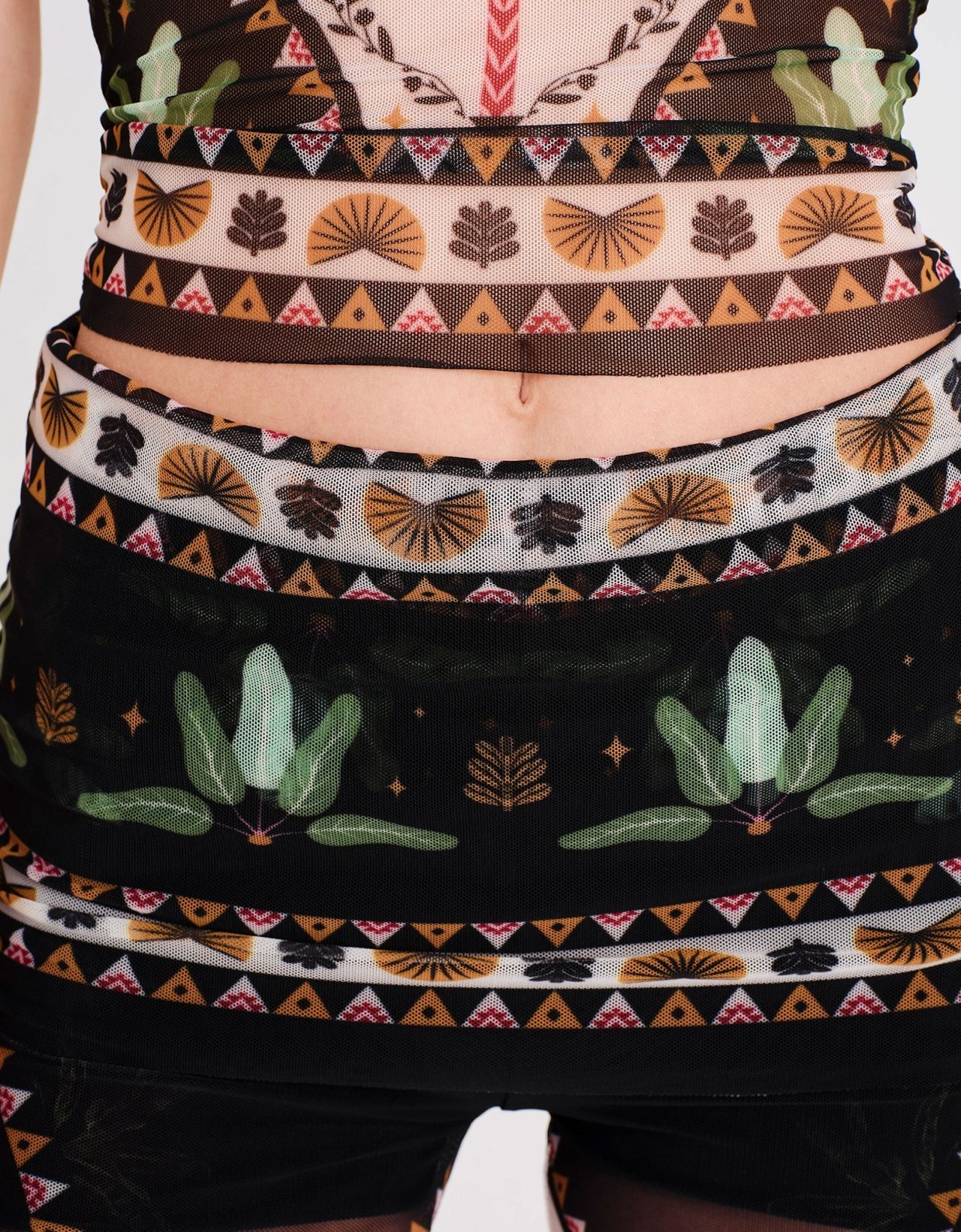 Peace and Chaos Reptile mesh pants