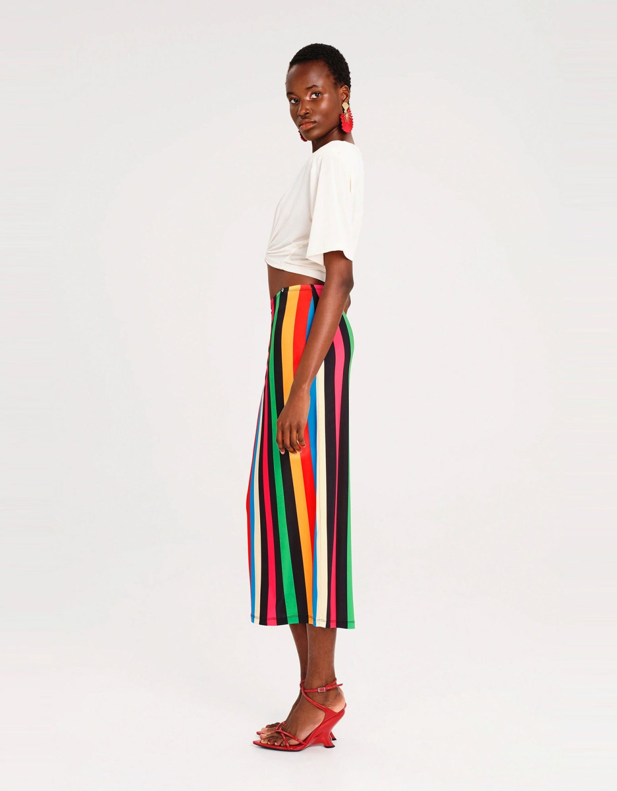 Peace and Chaos Rhythm midi skirt