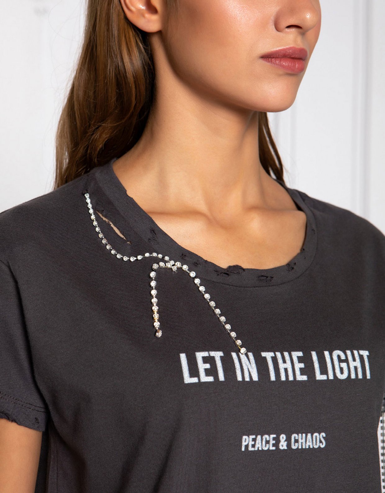 Peace & Chaos Let in the light t-shirt