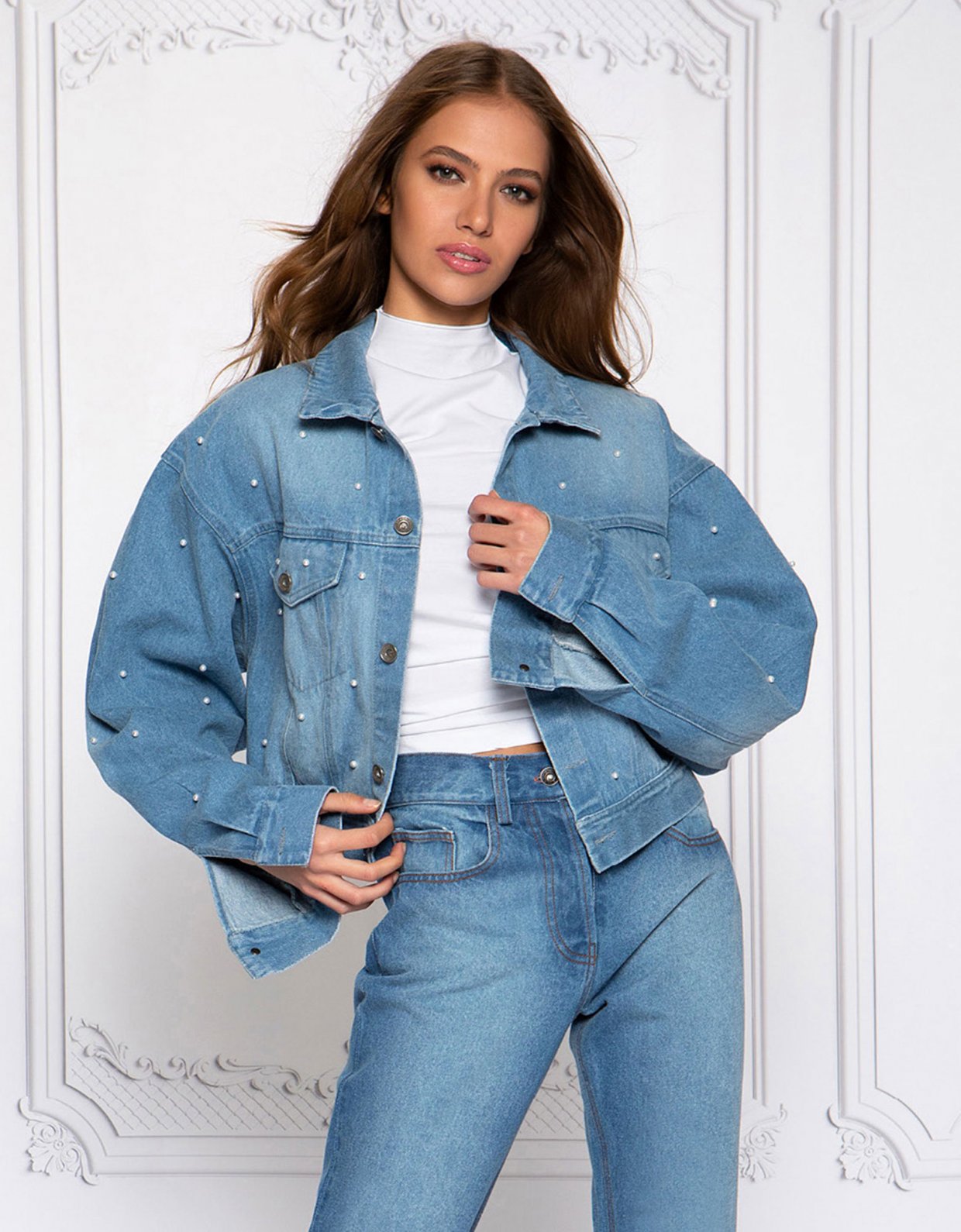 oversized denim jacket greece