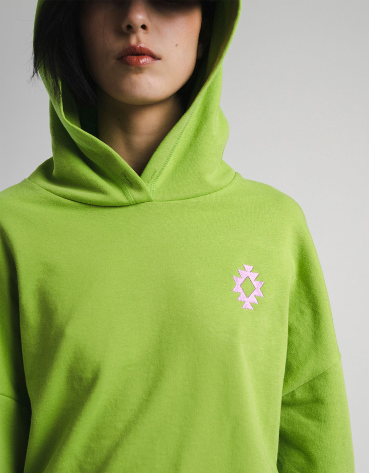 Peace & Chaos Lime hooded top