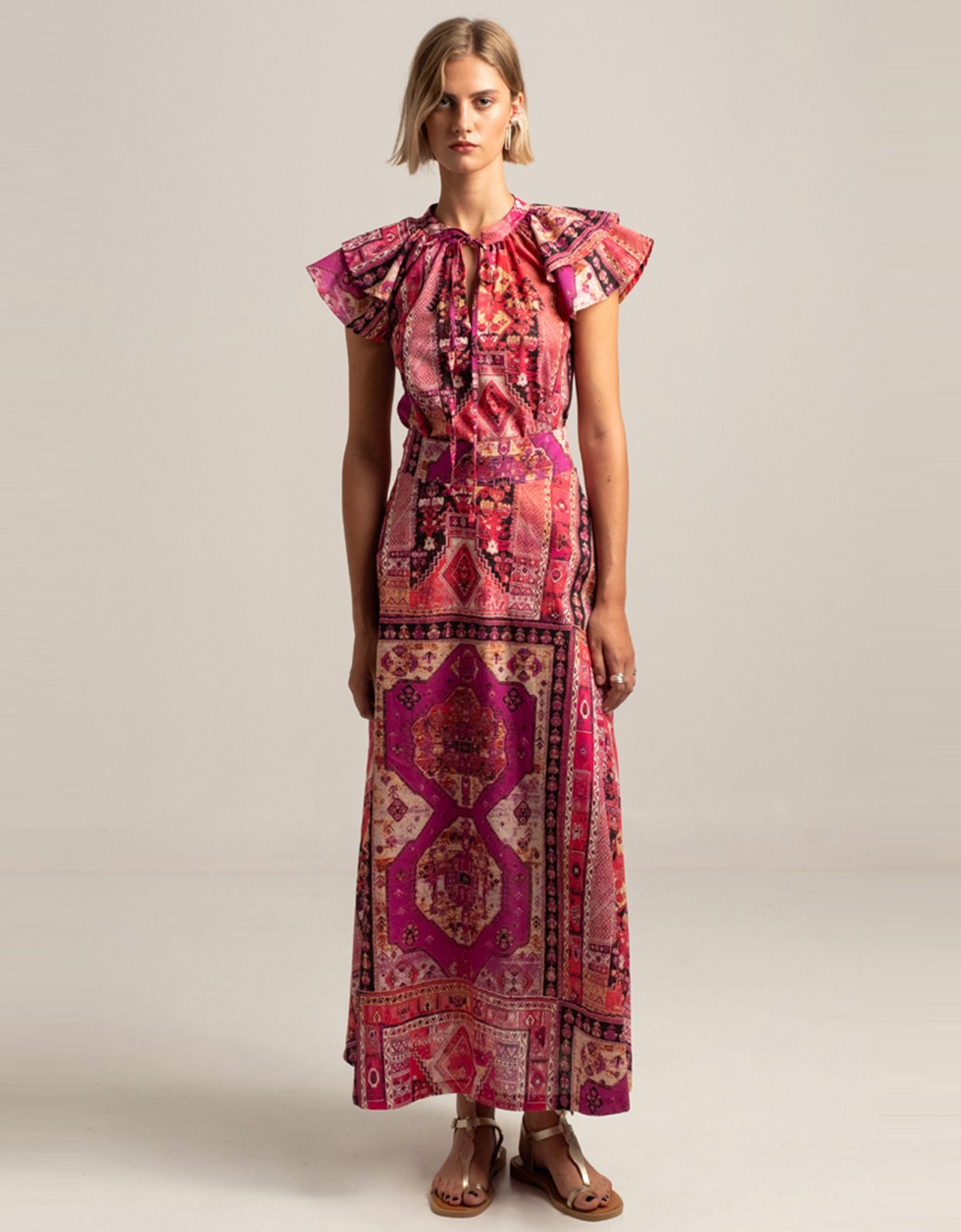 Peace & Chaos Tapestry maxi skirt