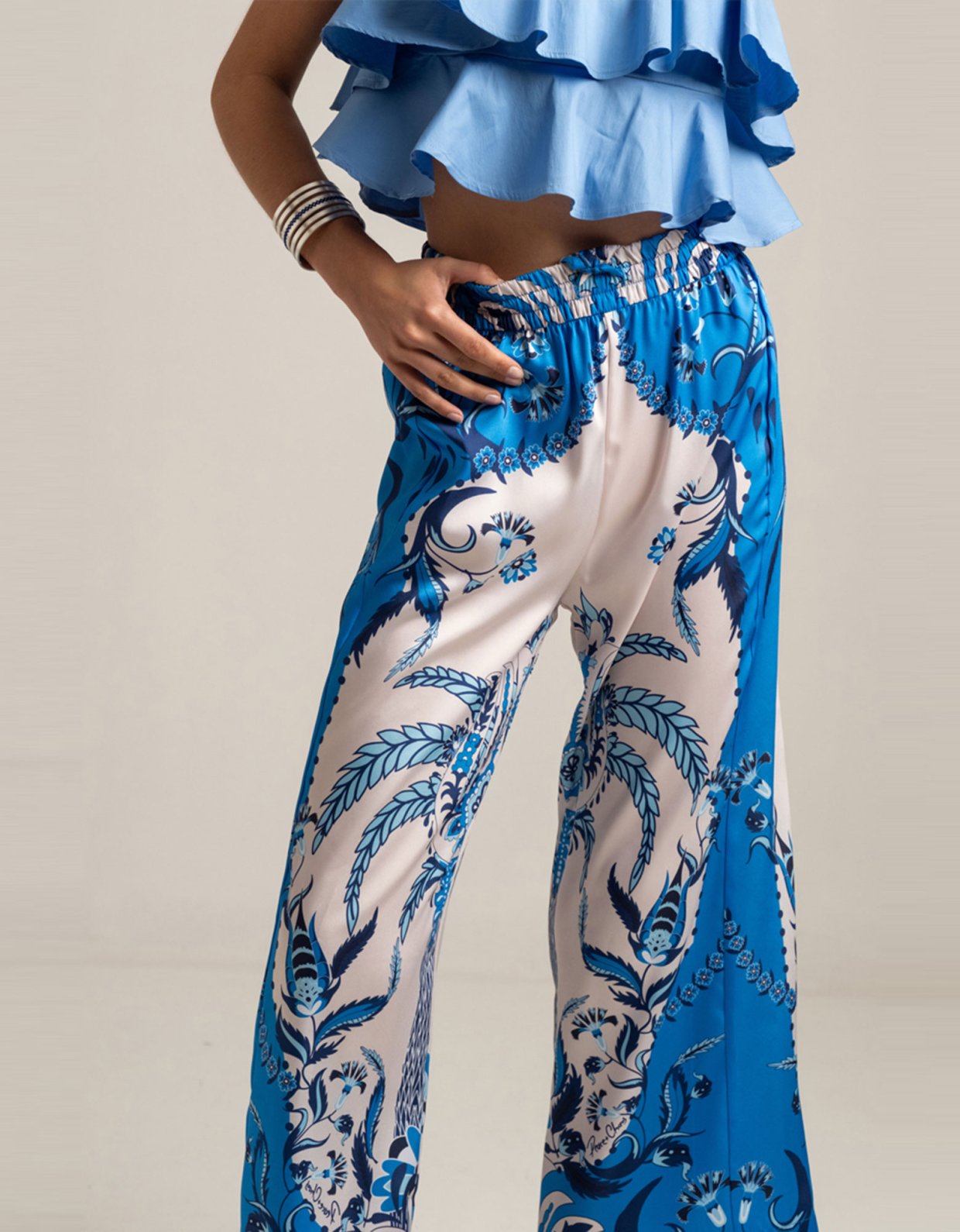 Peace & Chaos Damask silky pants