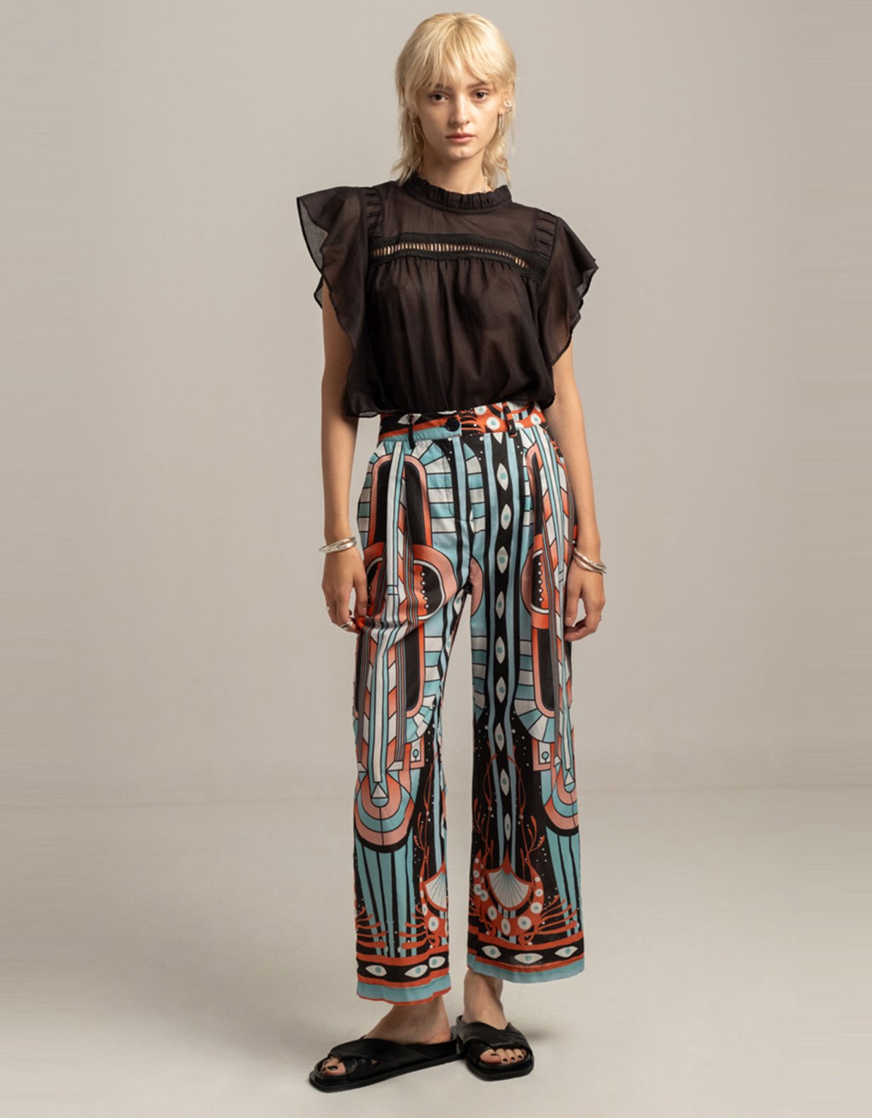 Peace & Chaos Symmetry pants