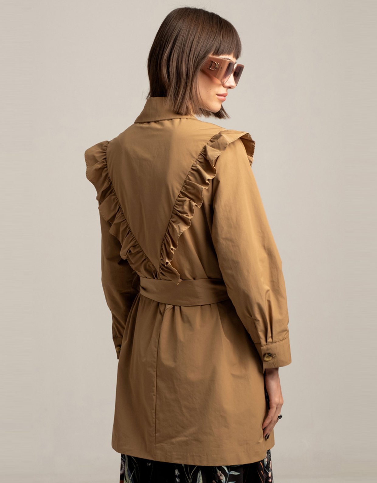 Peace & Chaos Mocca trenchcoat