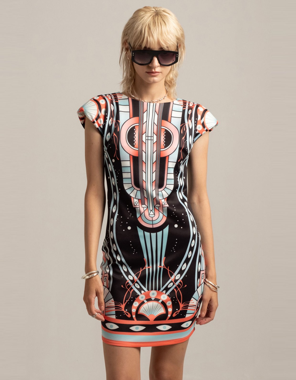 Peace & Chaos Symmetry bodycon mini dress