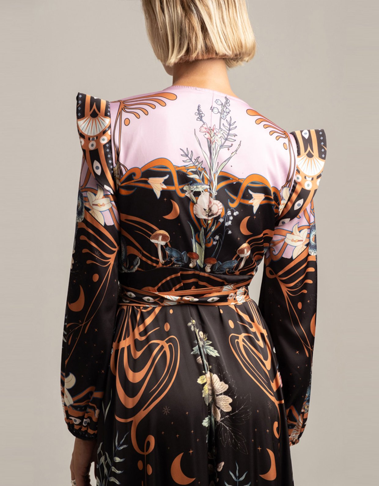 Peace & Chaos Anthology silky slit dress