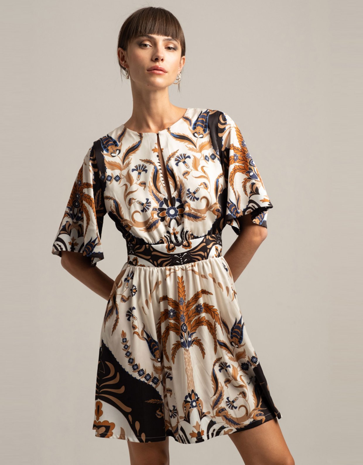 Peace & Chaos Anatolia silky mini dress