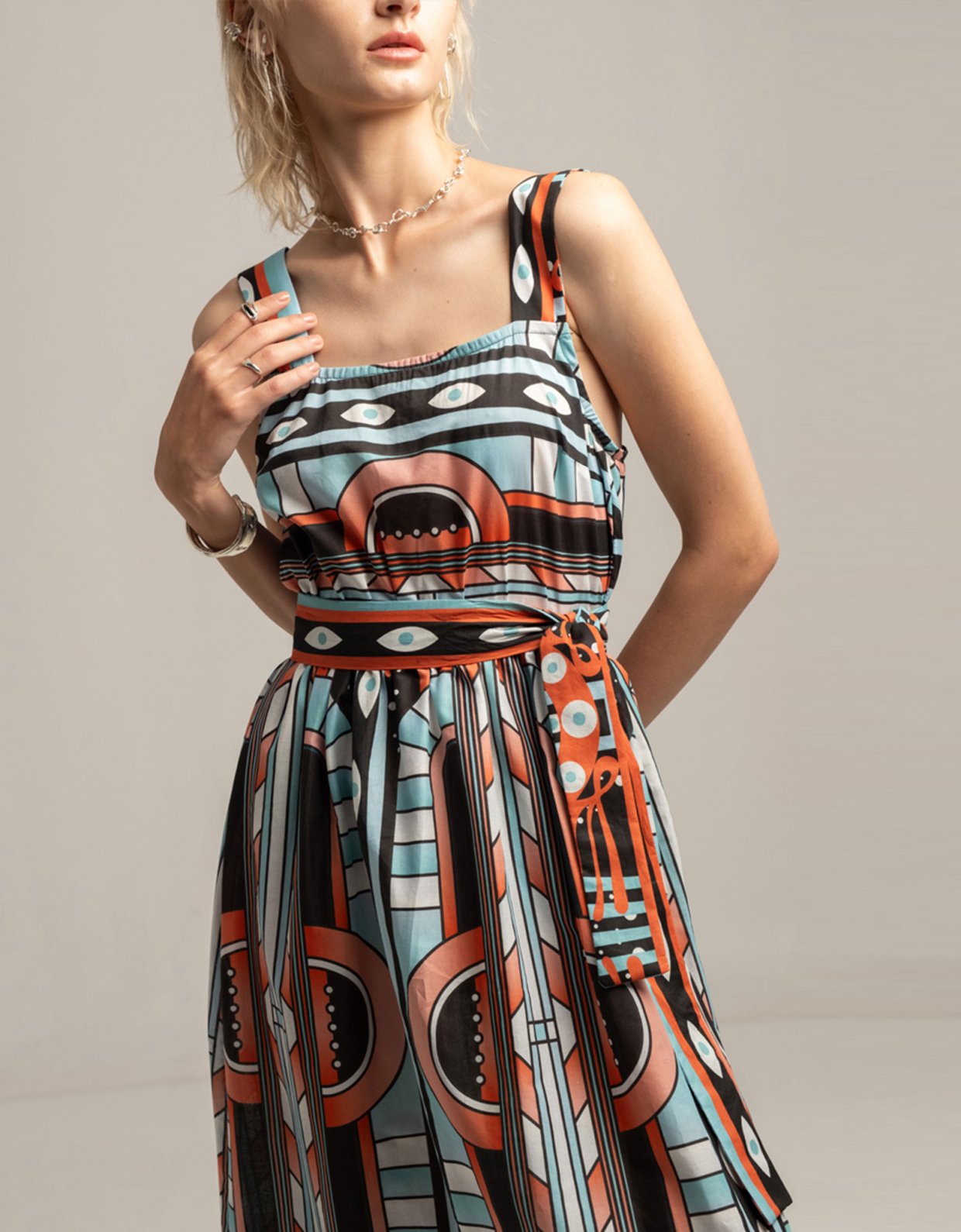 Peace & Chaos Symmetry long dress