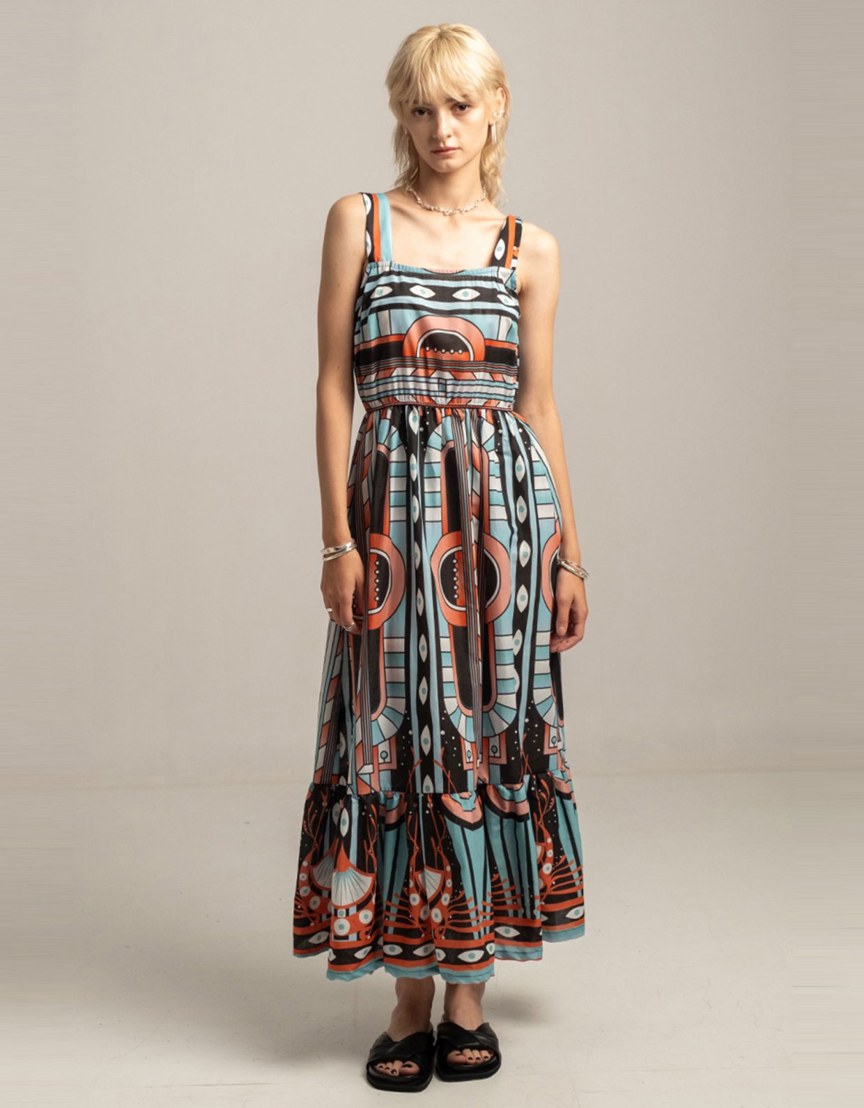 Peace & Chaos Symmetry long dress