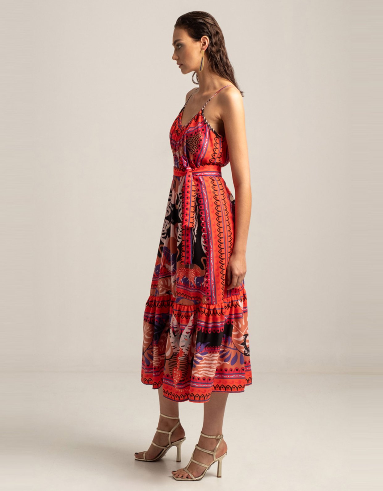 Peace & Chaos Fractal long dress