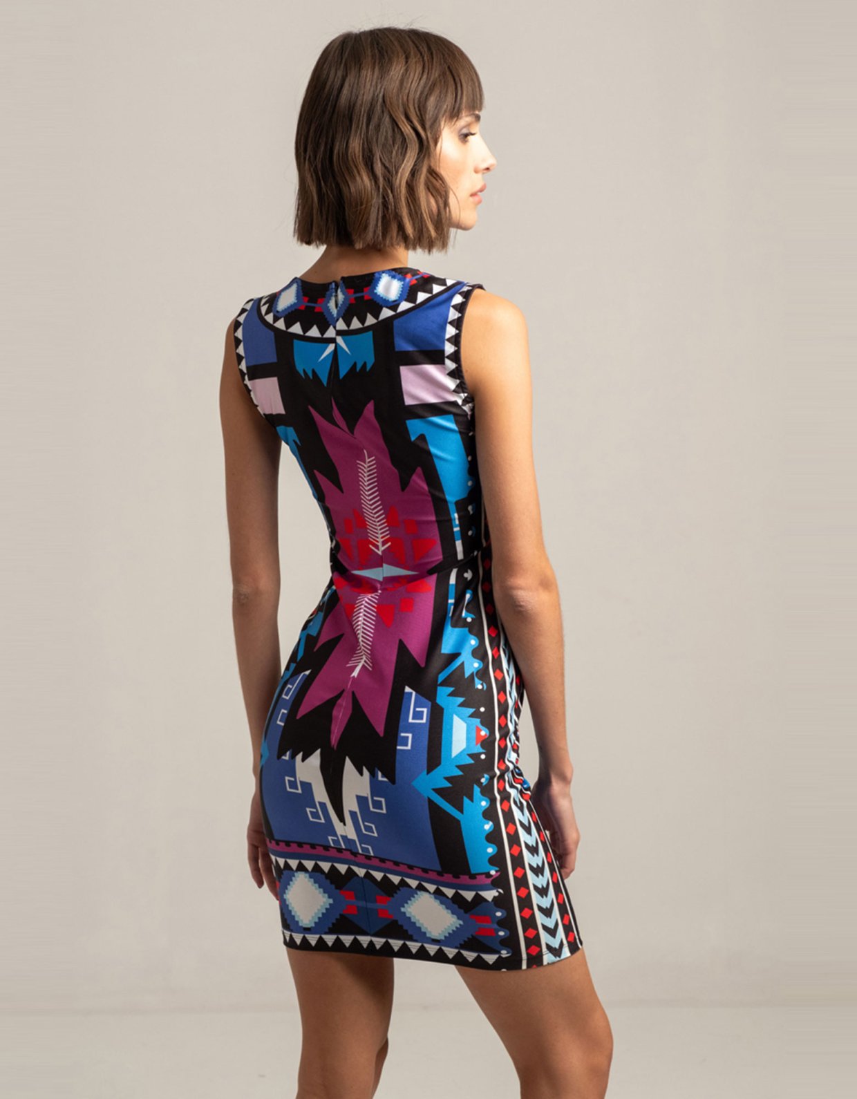 Peace & Chaos Reicarnation bodycon mini dress