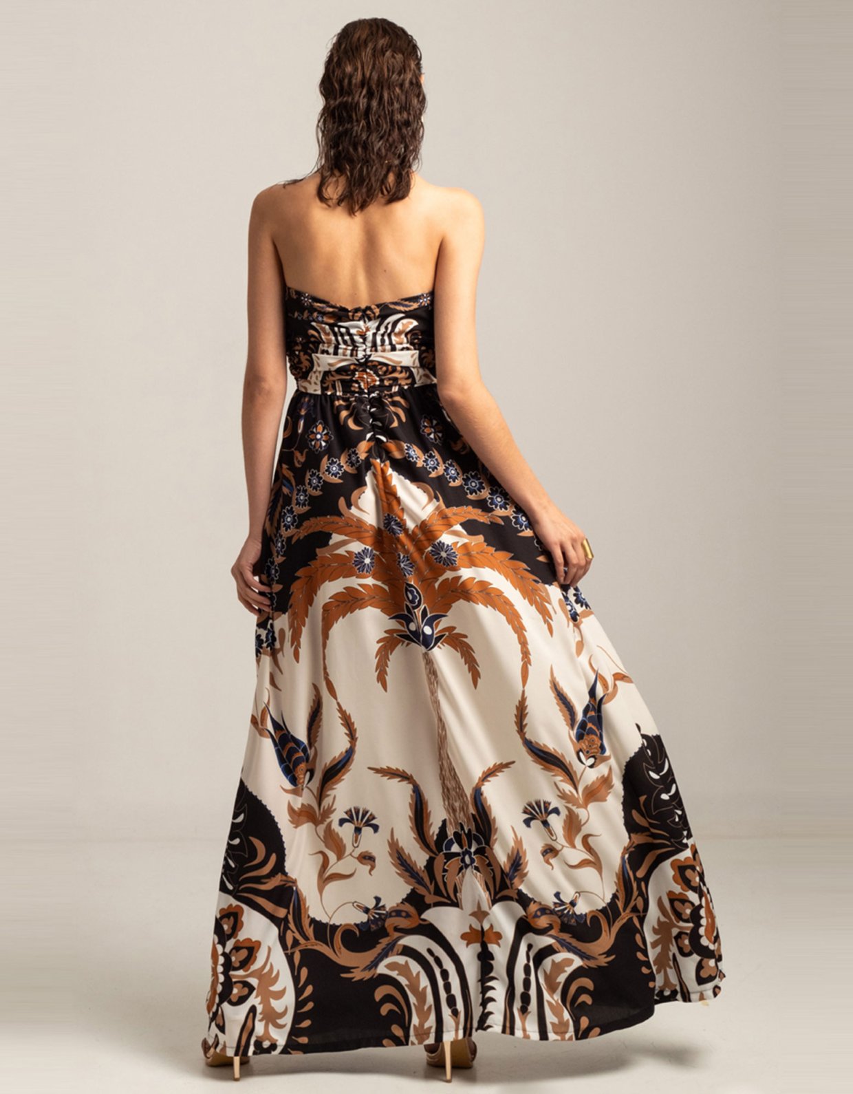 Peace & Chaos Anatolia strapless maxi dress