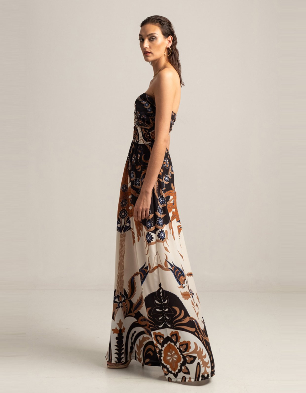 Peace & Chaos Anatolia strapless maxi dress