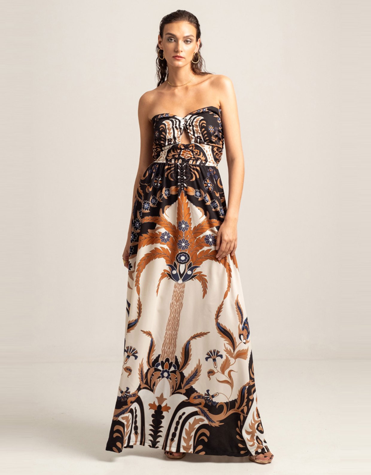 Peace & Chaos Anatolia strapless maxi dress