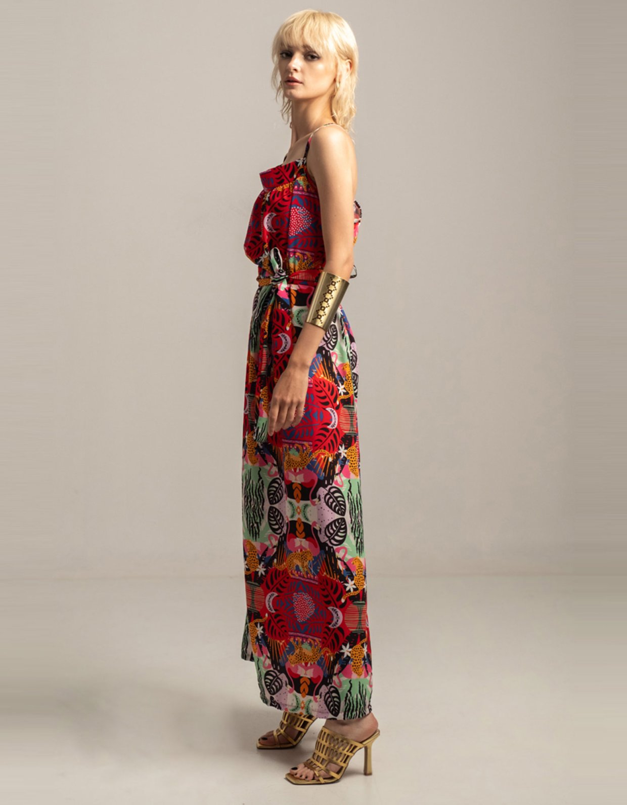 Peace & Chaos Tropical maxi dress