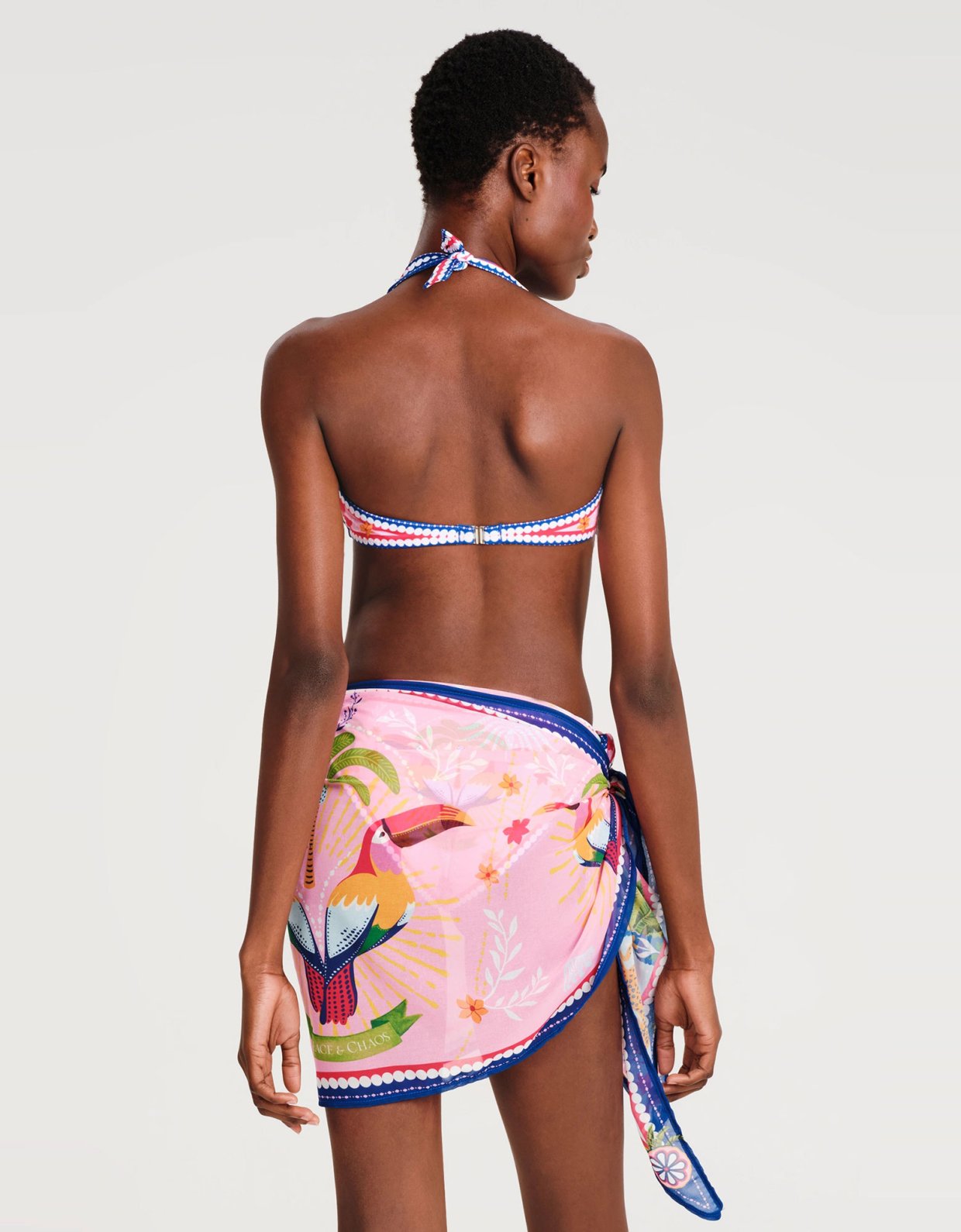 Peace and Chaos Pink lemonade sarong