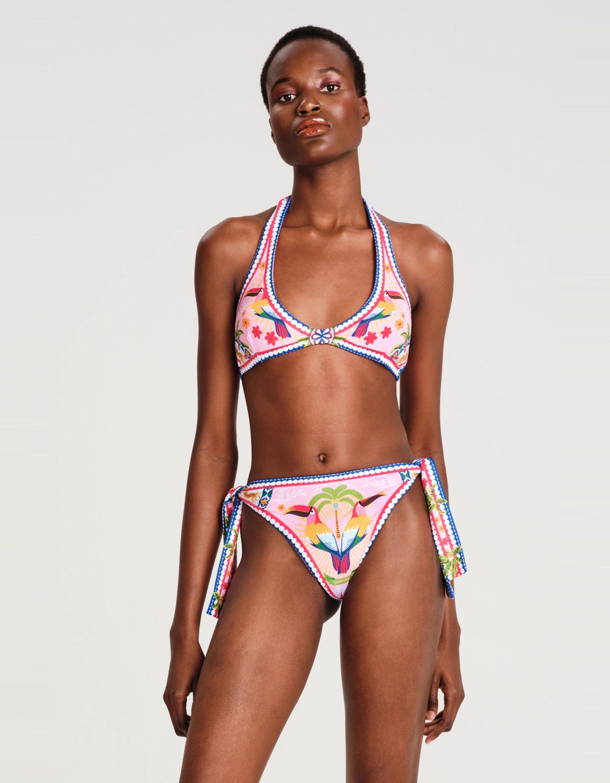 Peace and Chaos Pink lemonade bikini