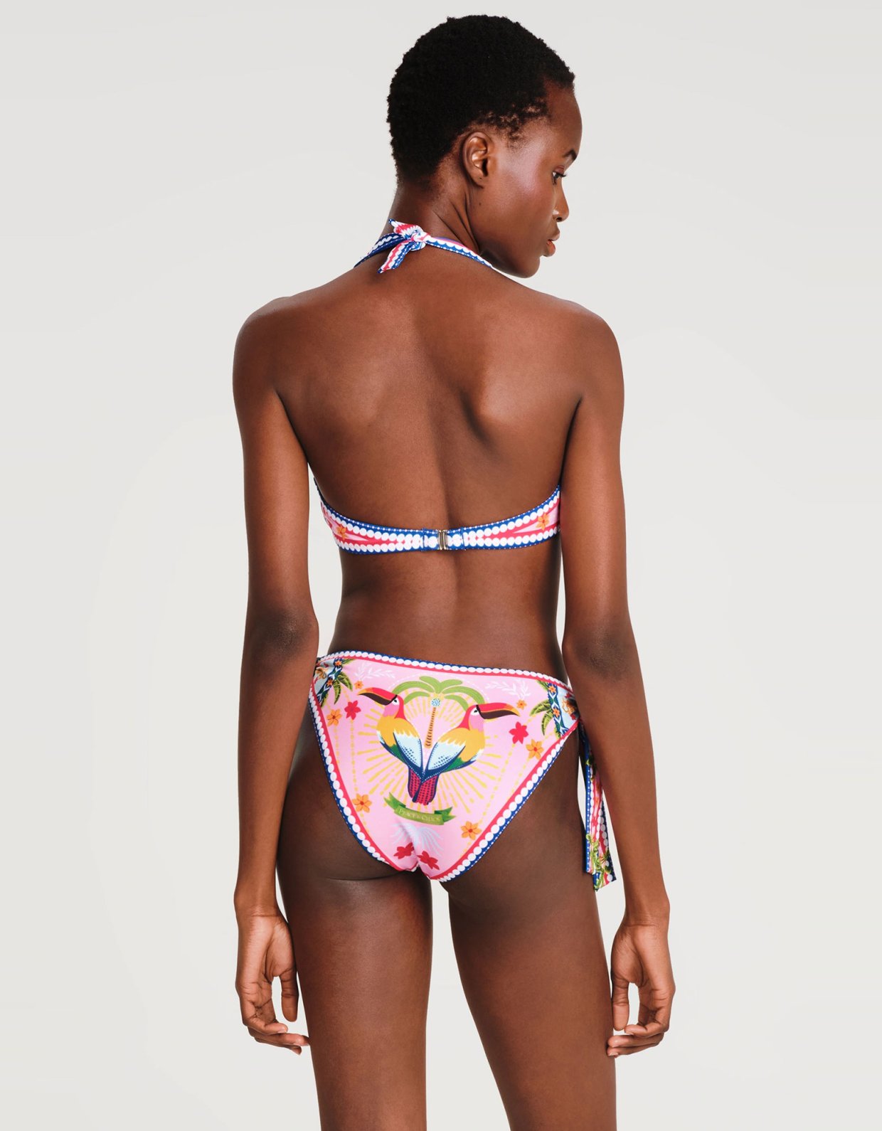 Peace and Chaos Pink lemonade bikini
