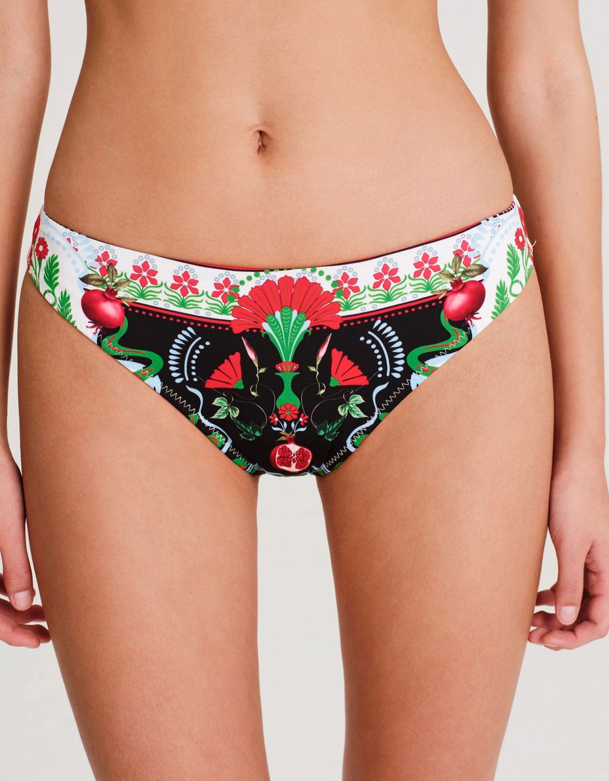 Peace and Chaos Pomegrante bikini