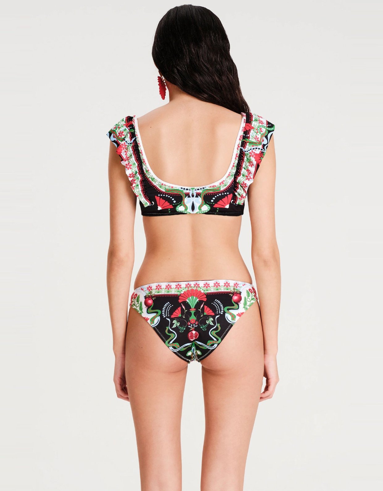 Peace and Chaos Pomegrante bikini