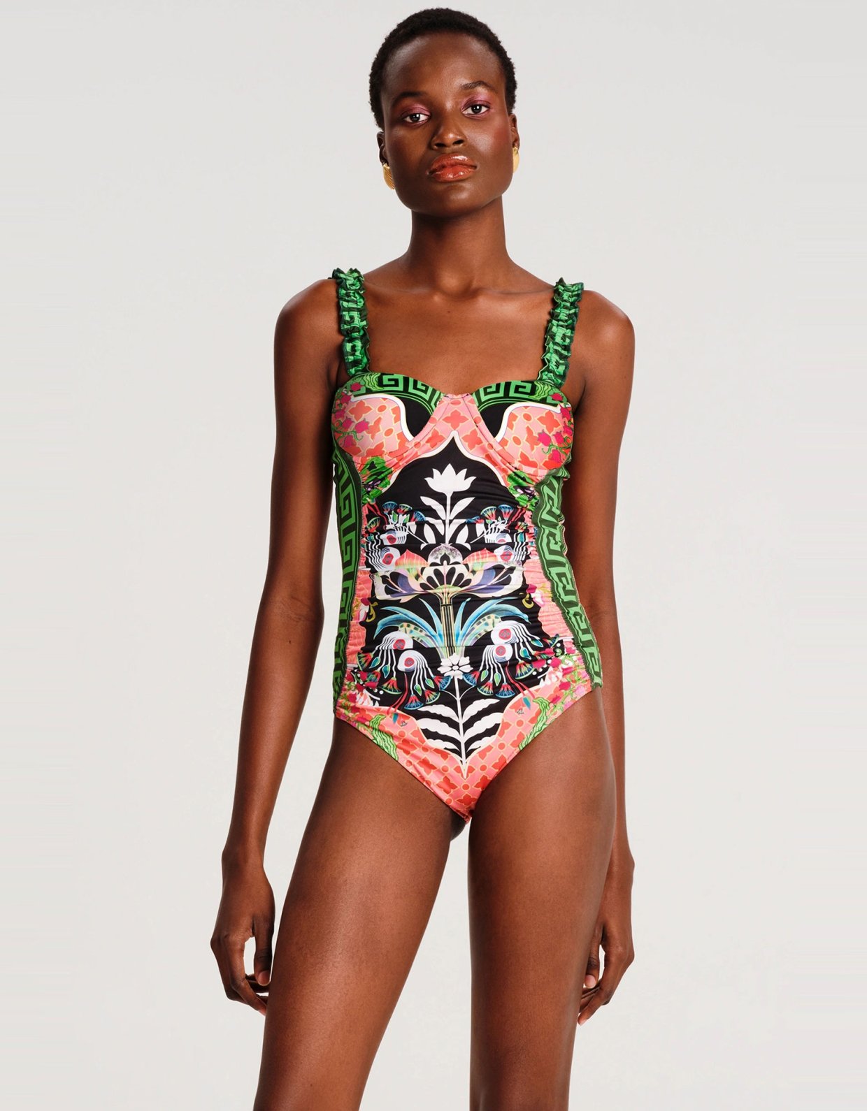 Peace and Chaos Rainforest swimsuit