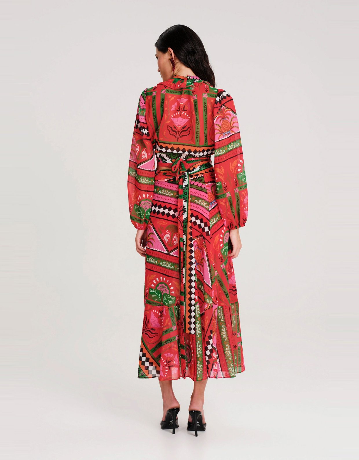 Peace and Chaos Pina colada wrap blouse