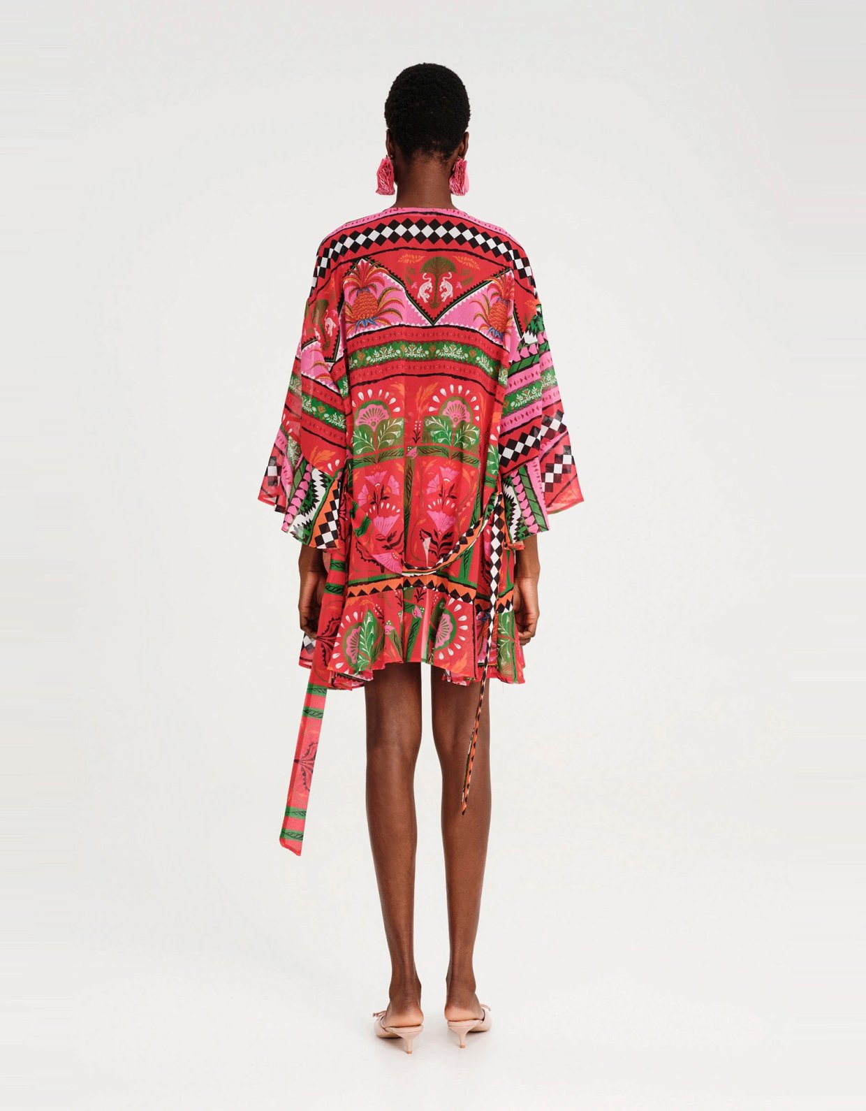 Peace and Chaos Pina colada kimono