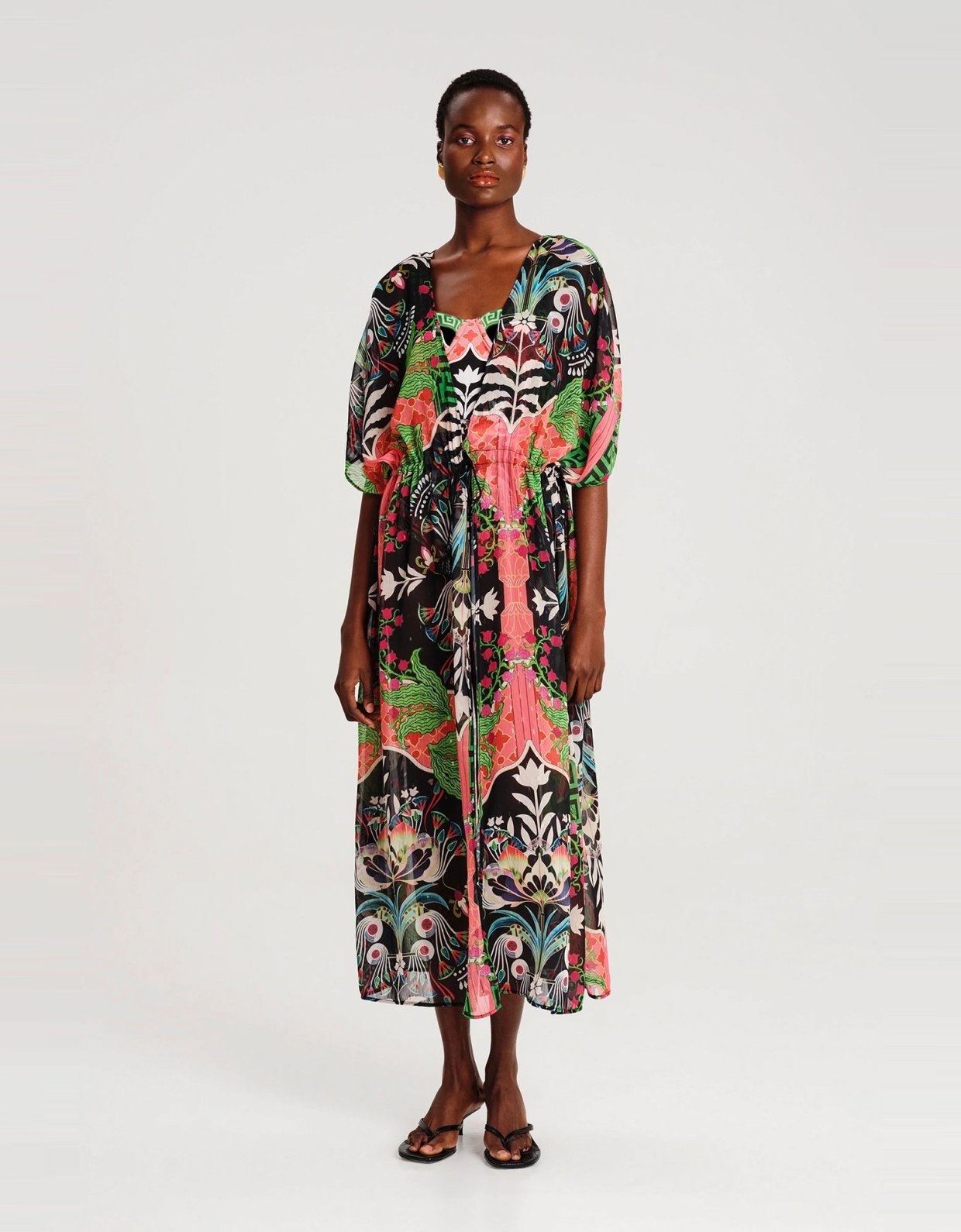 Peace and Chaos Rainforest kimono