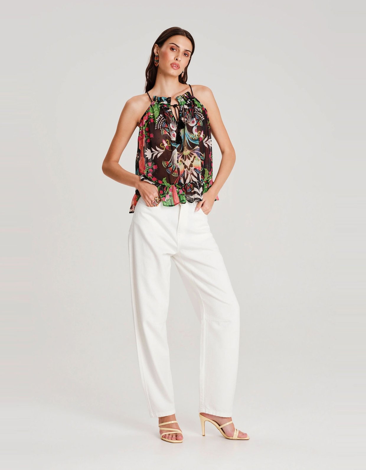 Peace and Chaos Rainforest blouse