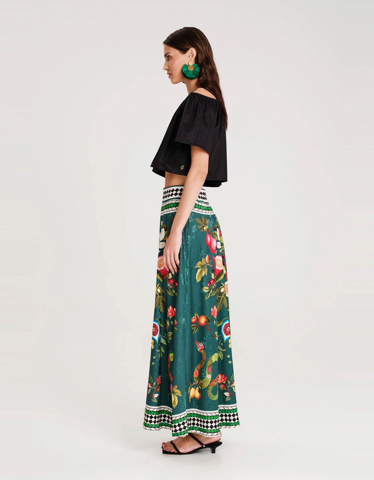 Peace and Chaos Nectar long skirt jacquard