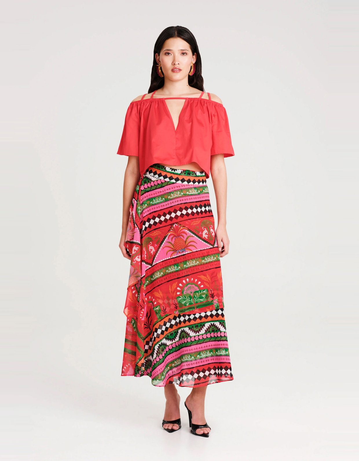 Peace and Chaos Pina colada wrap skirt