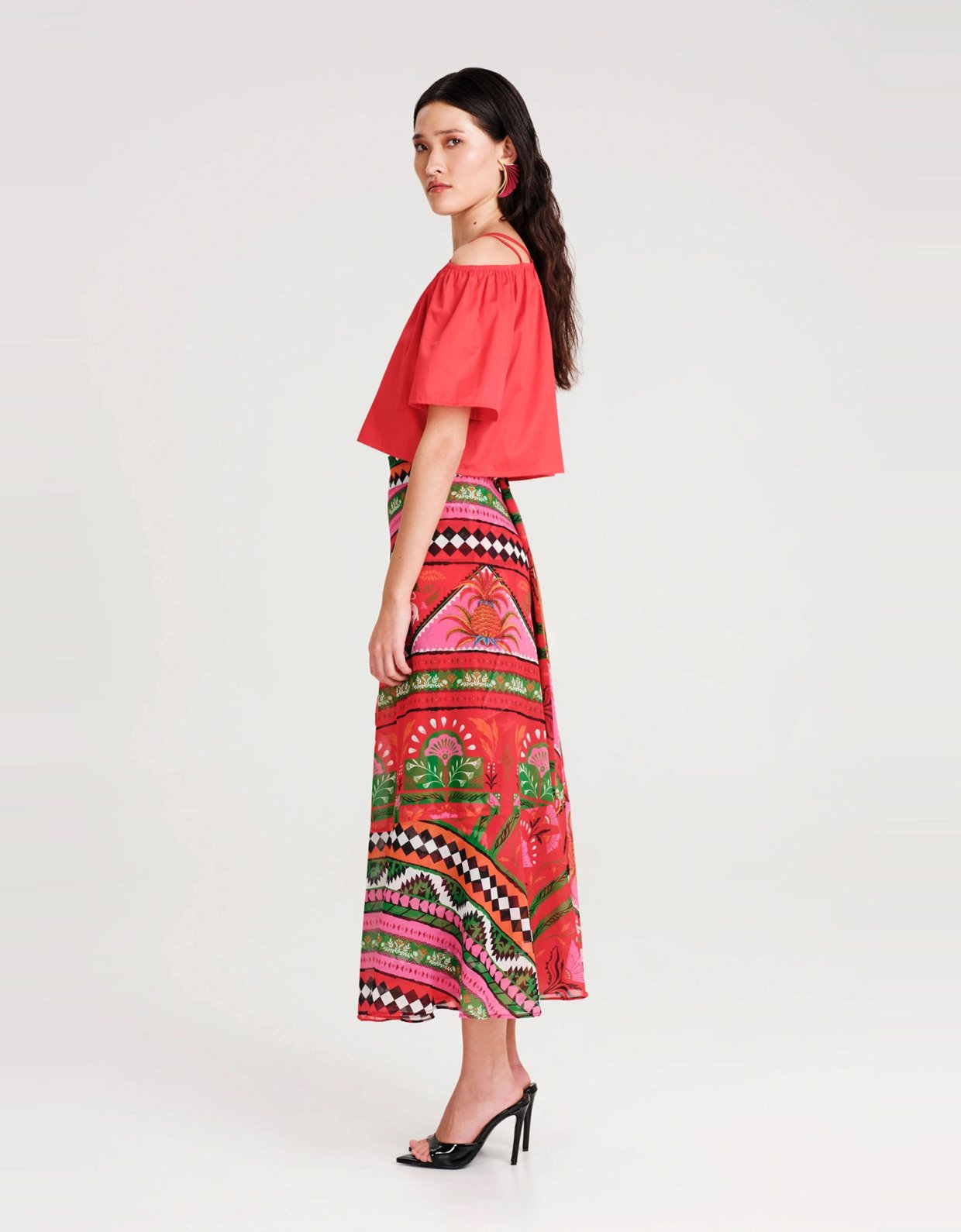 Peace and Chaos Pina colada wrap skirt