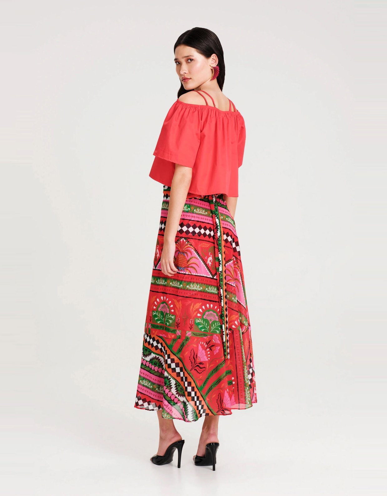 Peace and Chaos Pina colada wrap skirt