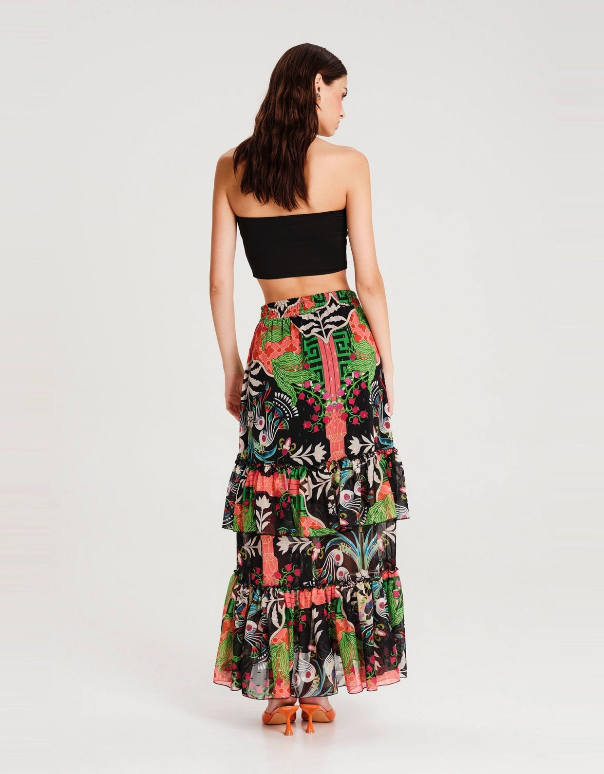 Peace and Chaos Rainforest long skirt
