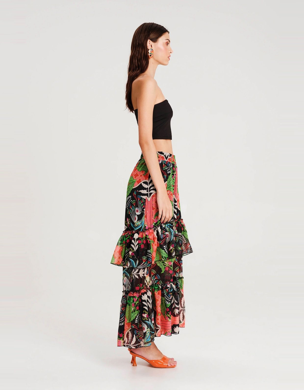 Peace and Chaos Rainforest long skirt