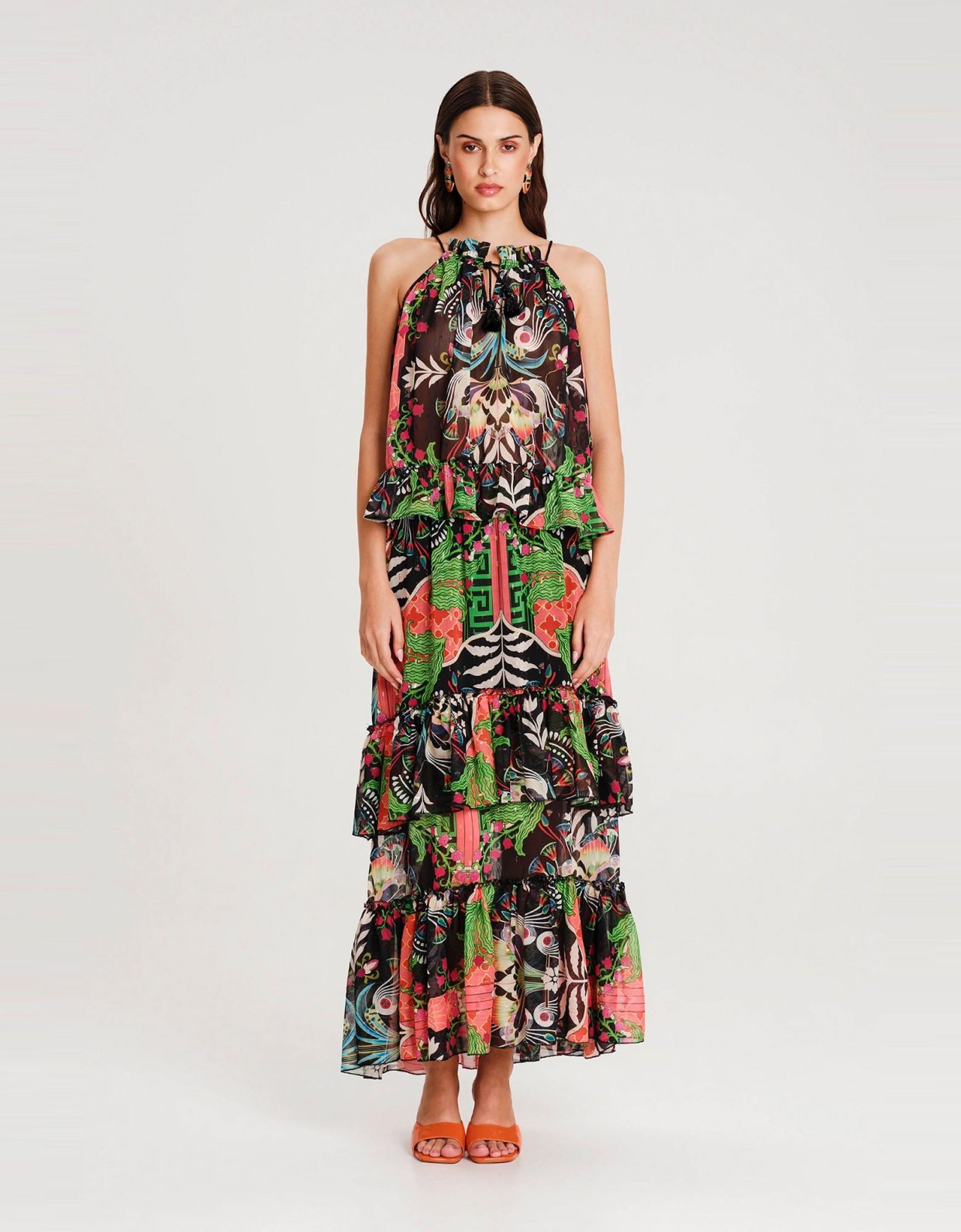 Peace and Chaos Rainforest long skirt