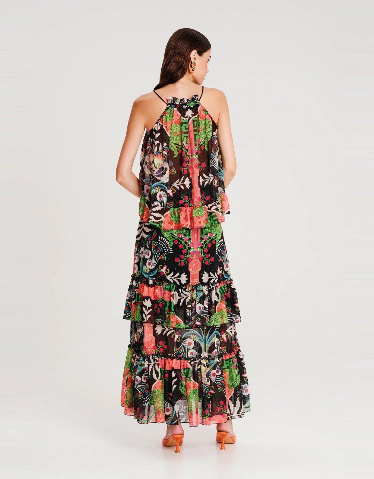 Peace and Chaos Rainforest long skirt