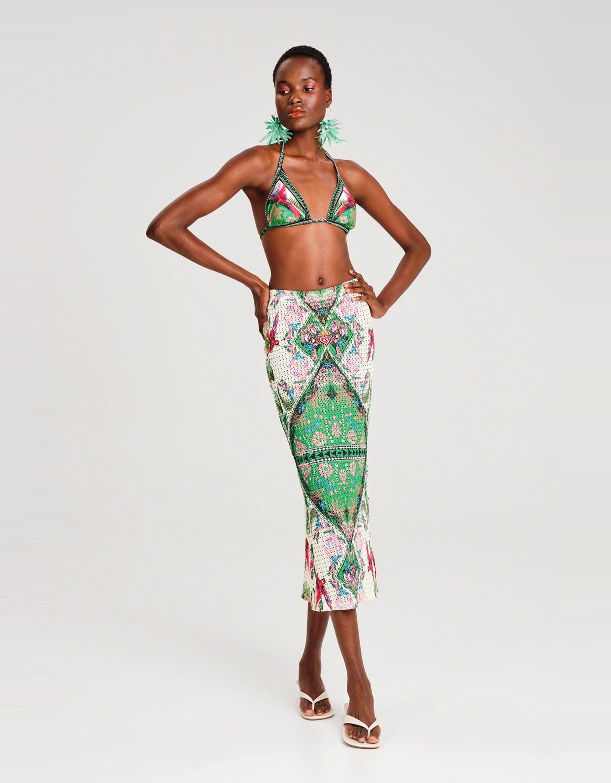 Peace and Chaos Oasis crochet skirt