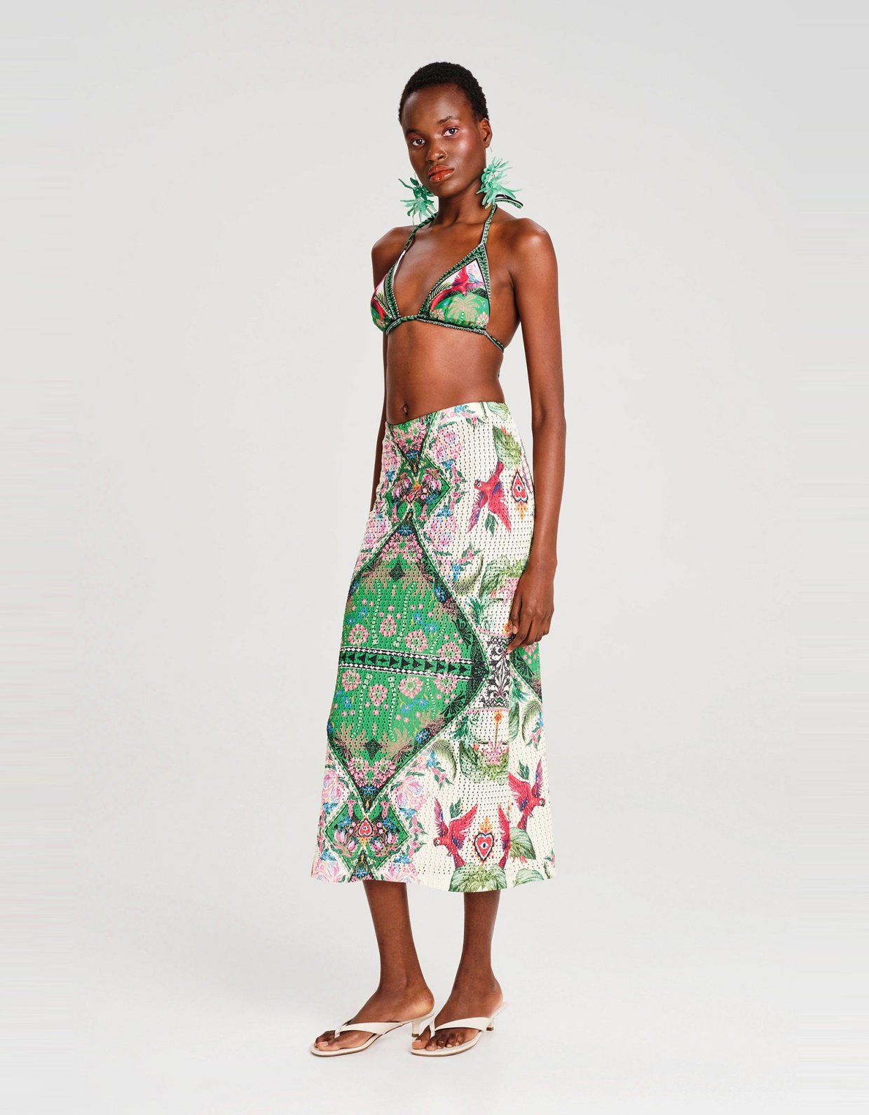 Peace and Chaos Oasis crochet skirt