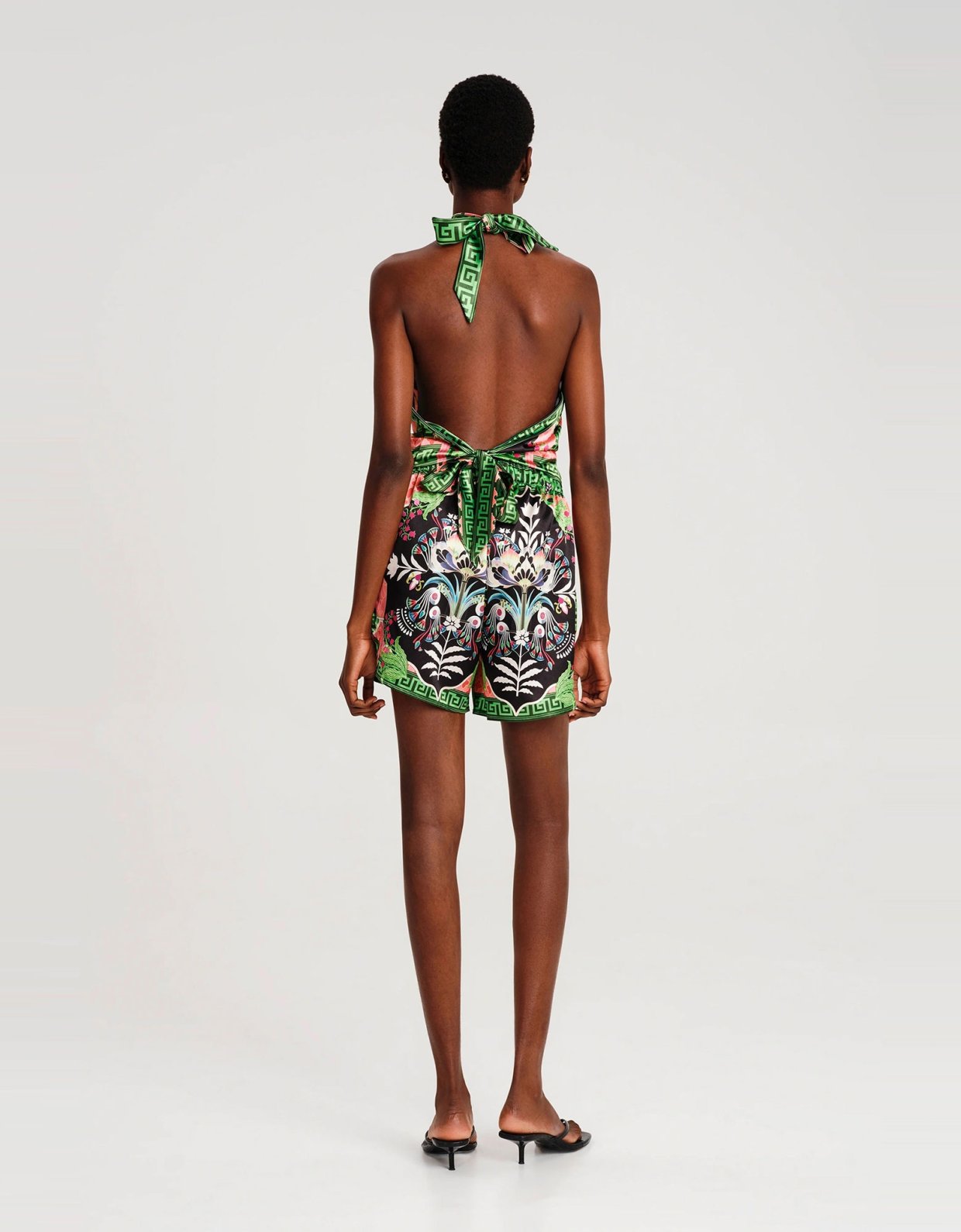 Peace and Chaos Rainforest silky shorts