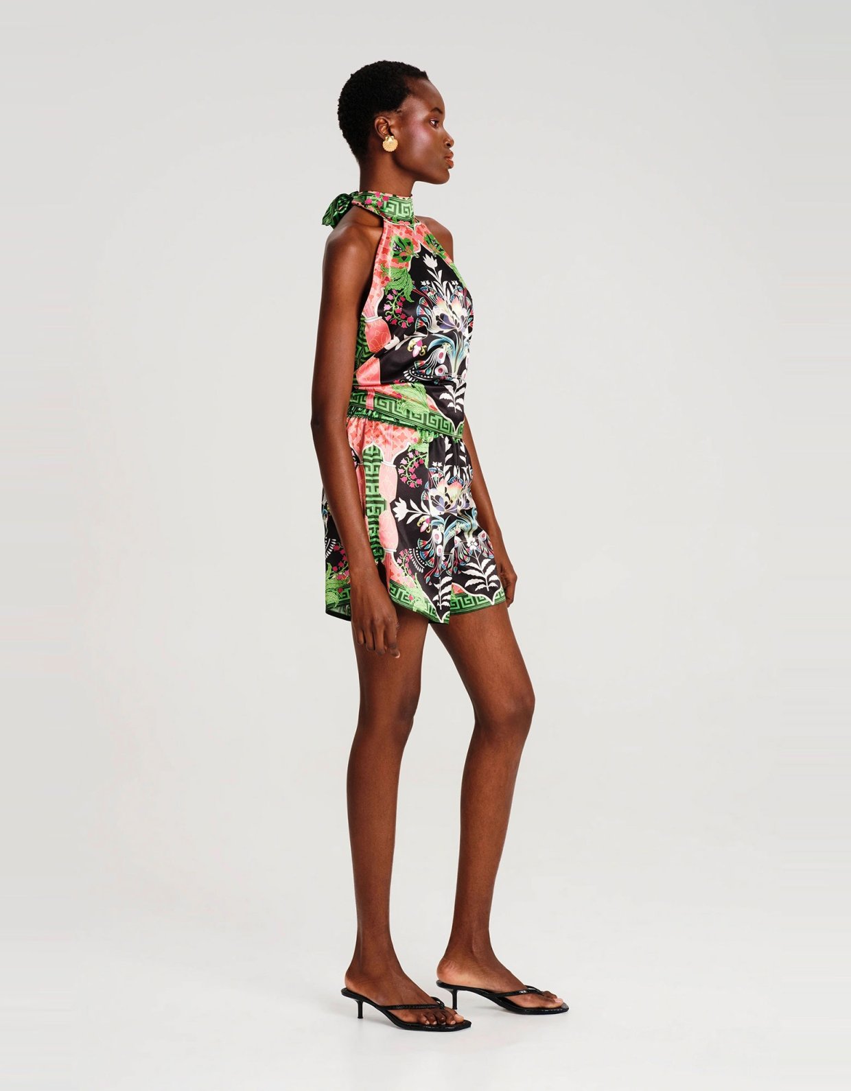 Peace and Chaos Rainforest silky shorts