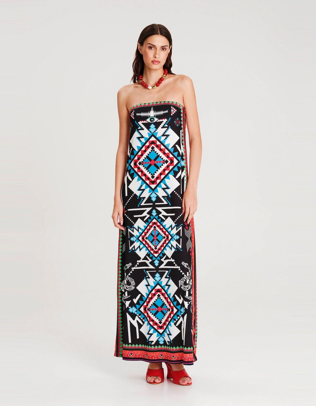 Peace and Chaos Treasure strapless dress