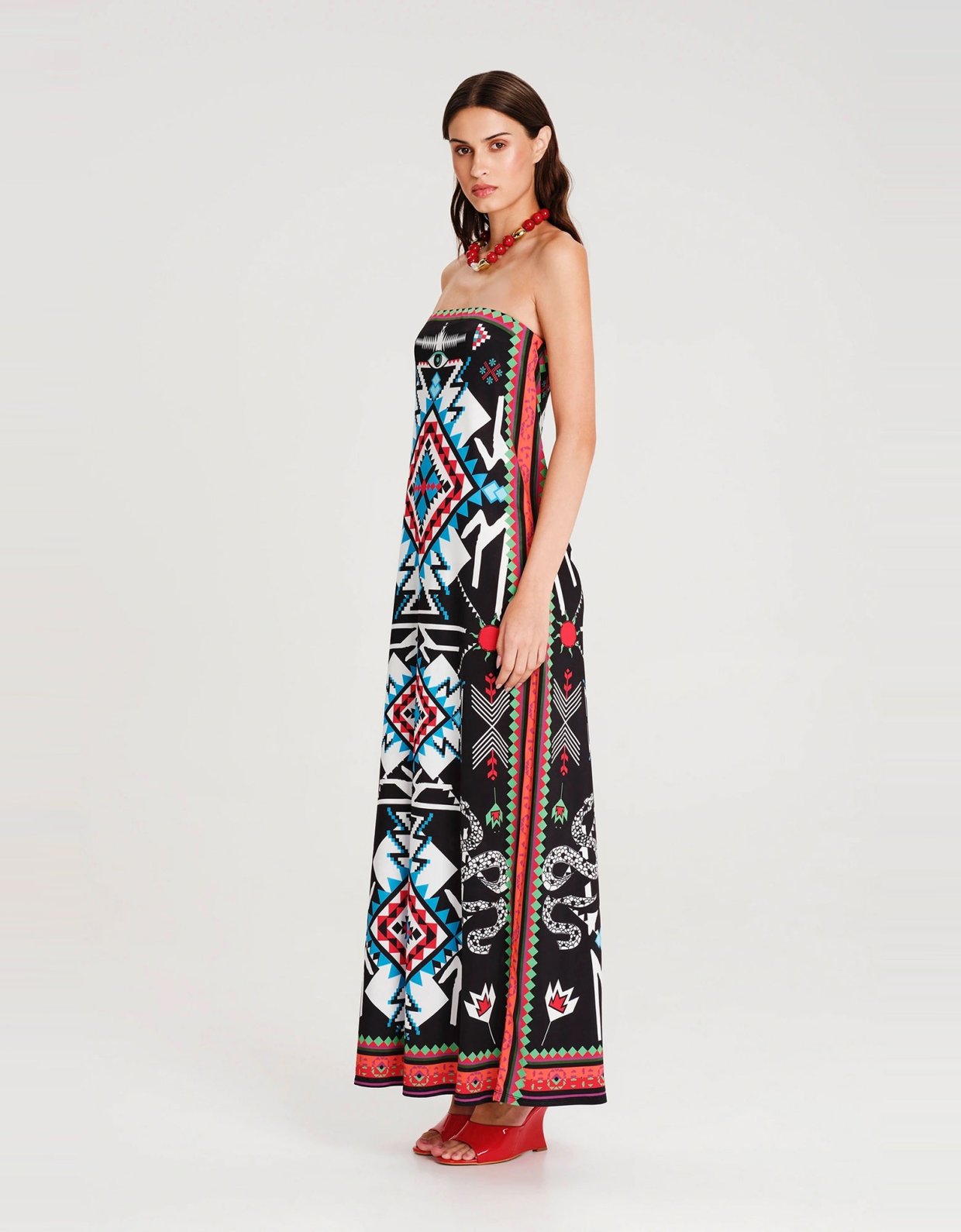 Peace and Chaos Treasure strapless dress