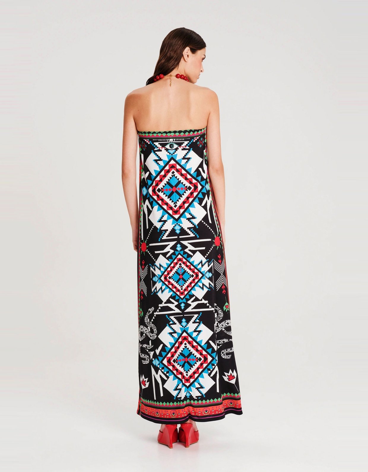 Peace and Chaos Treasure strapless dress