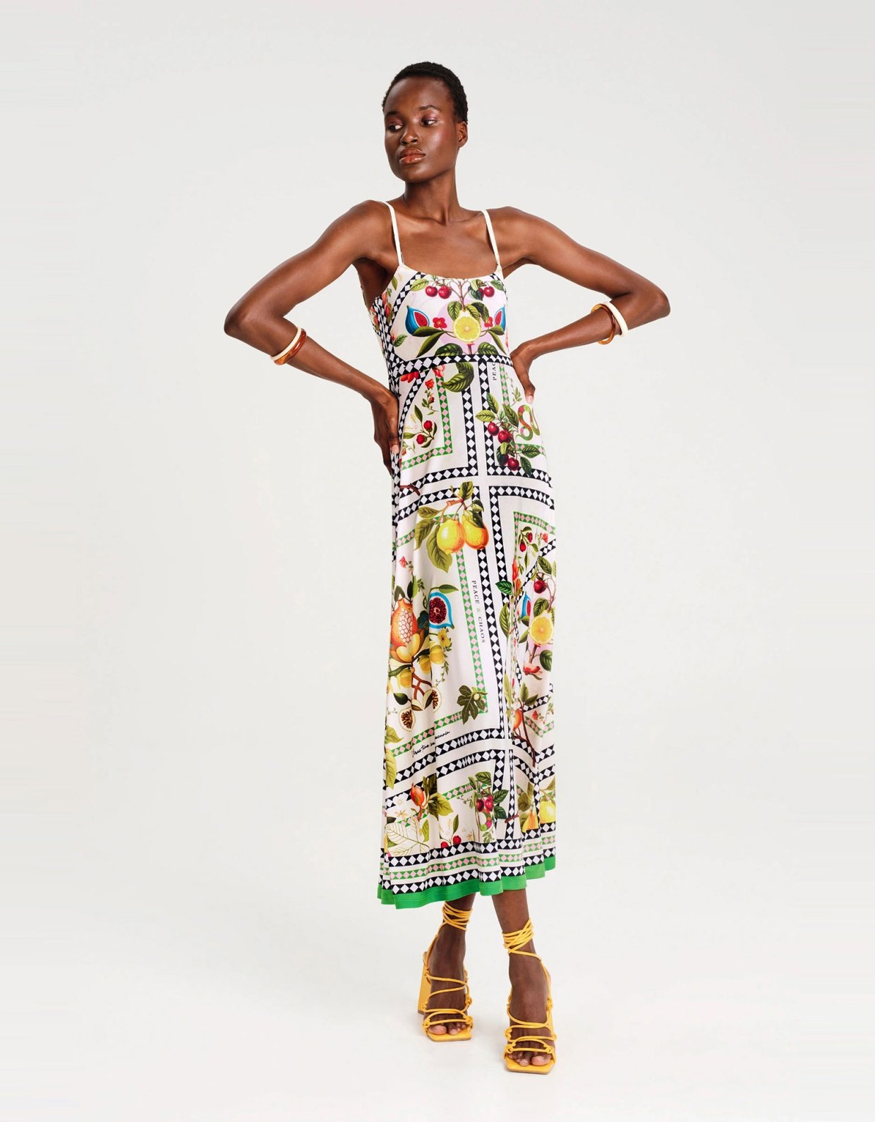 Peace and Chaos Tutti-frutti dress