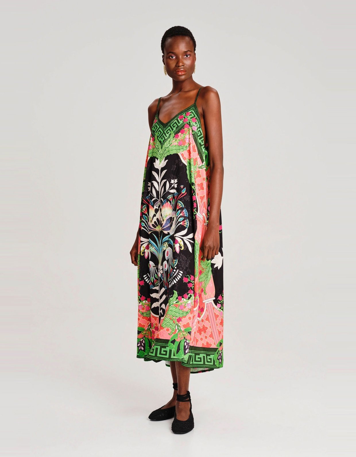 Peace and Chaos Rainforest jacquard dress