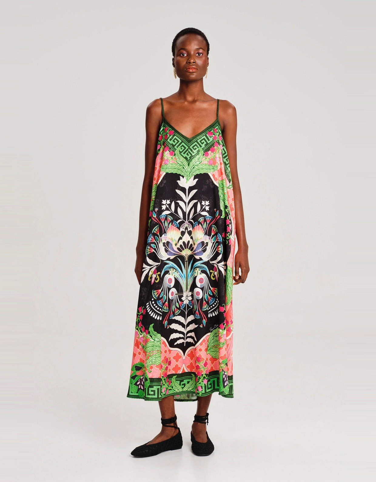 Peace and Chaos Rainforest jacquard dress