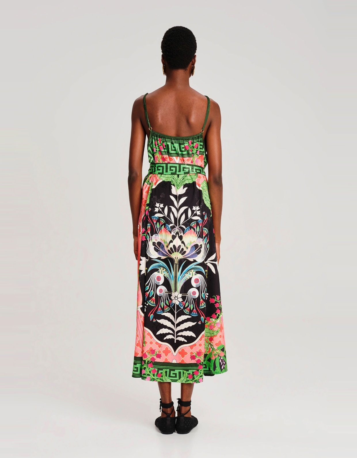 Peace and Chaos Rainforest jacquard dress