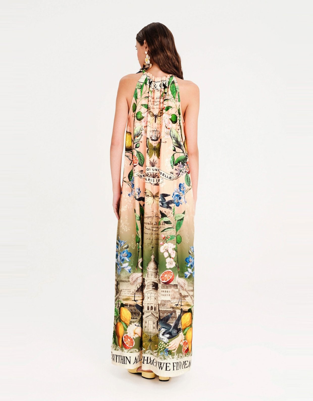 Peace and Chaos Citrus jacquard long dress